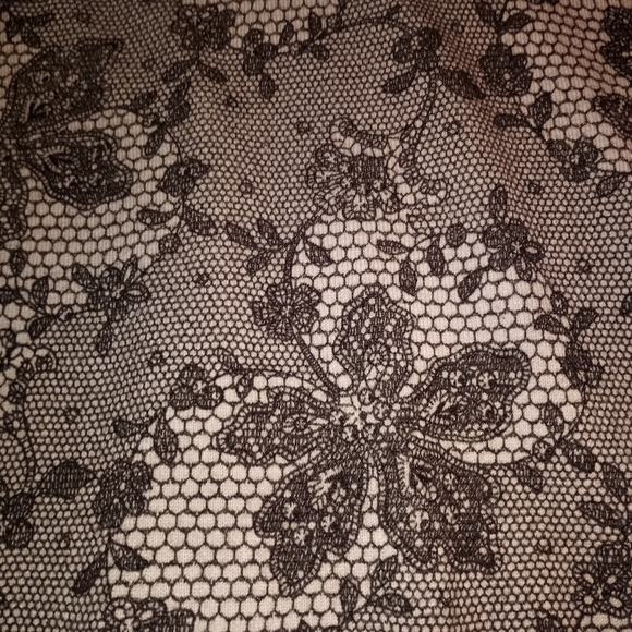 💕5 for 25$ Medium Kim Rogers Black & Nude Lace Soft Top - Picture 8 of 9